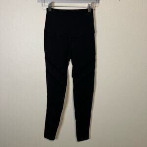 Beyond Yoga Black  Mesh Detail High Rise Leggings Size XS